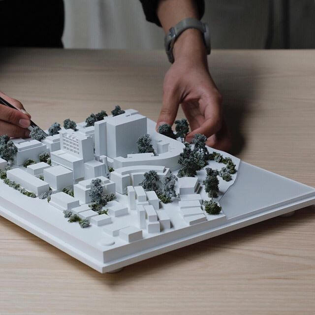 Maquette de site urbain